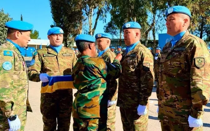 Latest News & Breaking Stories | Stay Updated with Caspianpost.com - Kazakh Peacekeepers Honored with UN Medals for Bravery