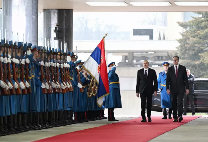 Latest News & Breaking Stories | Stay Updated with Caspianpost.com - Official Welcome Ceremony Was Held for President Ilham Aliyev in Belgrade