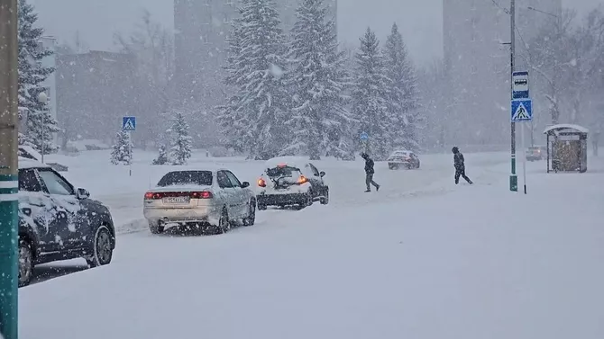Severe Winter Weather Hits 17 Regions of Kazakhstan