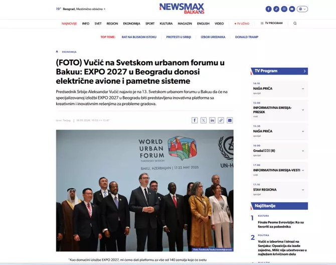 Latest News & Breaking Stories | Stay Updated with Caspianpost.com - WUF13 in Baku Gains Broad Global Media Coverage