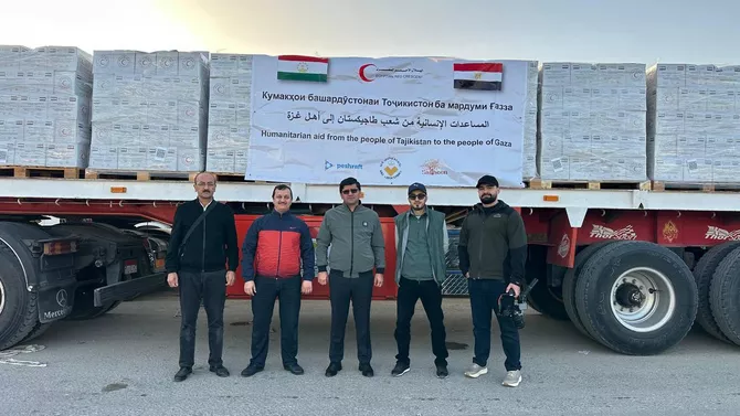 Dushanbe Sends New Humanitarian Aid to Gaza