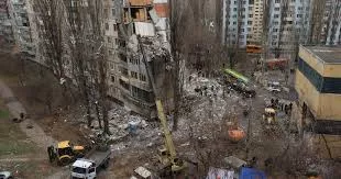 Russian Drone Strike Damages High-Rise in Ukraine’s Odesa