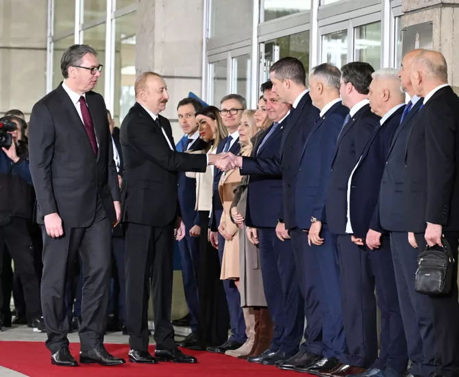 Latest News & Breaking Stories | Stay Updated with Caspianpost.com - Official Welcome Ceremony Was Held for President Ilham Aliyev in Belgrade