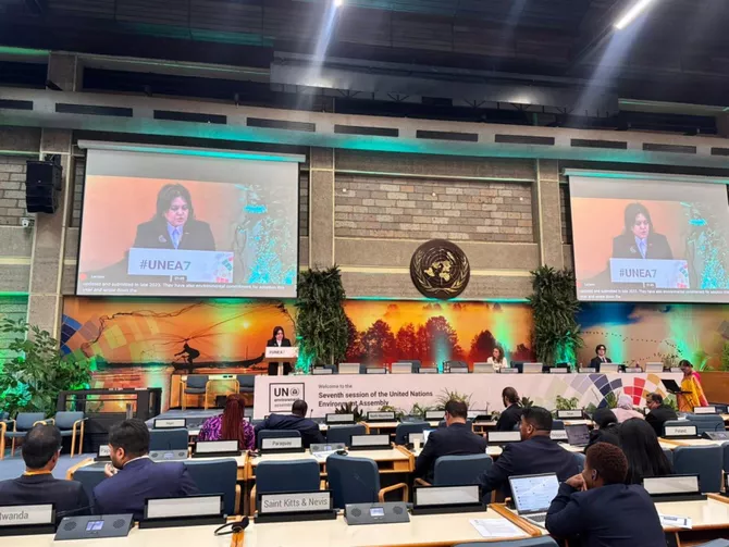 Azerbaijan Presents National Statement at UN Environment Assembly