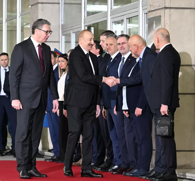 Latest News & Breaking Stories | Stay Updated with Caspianpost.com - Official Welcome Ceremony Was Held for President Ilham Aliyev in Belgrade
