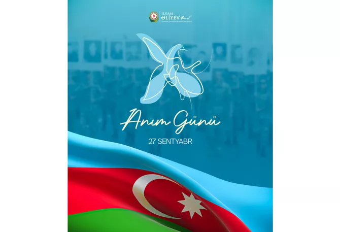 Latest News & Breaking Stories | Stay Updated with Caspianpost.com - Azerbaijani President Makes Post on Remembrance Day - PHOTO
