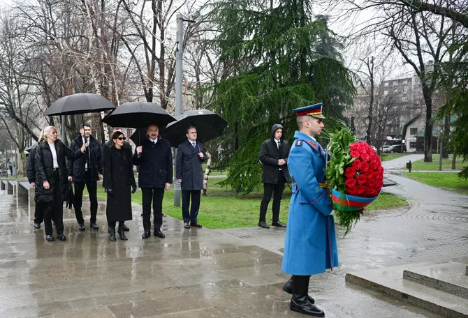 Latest News & Breaking Stories | Stay Updated with Caspianpost.com - Ilham Aliyev Visited Monuments to Heydar Aliyev and Milorad Pavić in Belgrade.