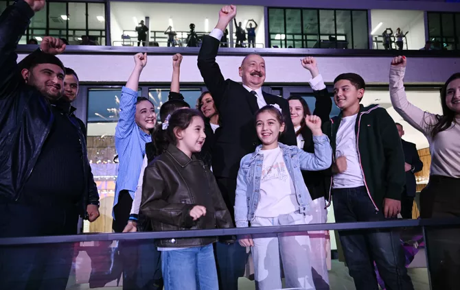 Azerbaijan's President Ilham Aliyev