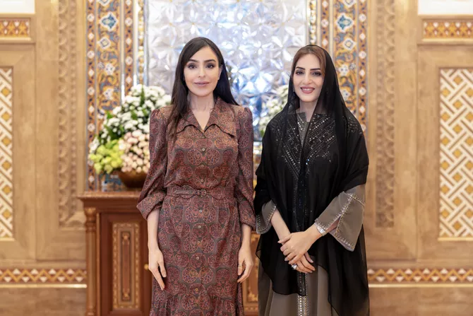 Heydar Aliyev Foundation VP Leyla Aliyeva Meets with Oman's First Lady