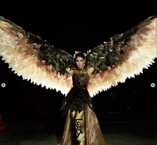 Kyrgyz Miss Universe Stuns World in Majestic Golden Eagle Costume