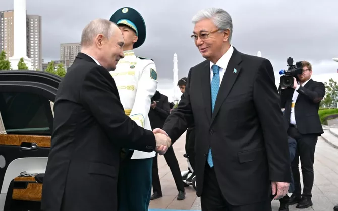 Official Meeting Between Tokayev and Putin Begins in Kazakhstan