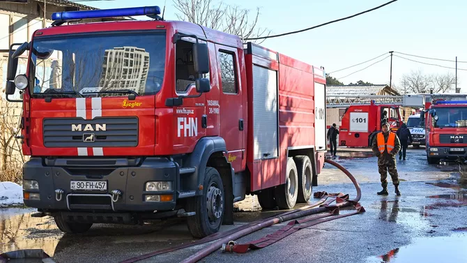 Fire Erupts at Warehouse in Rustavi Near Georgia's Tbilisi