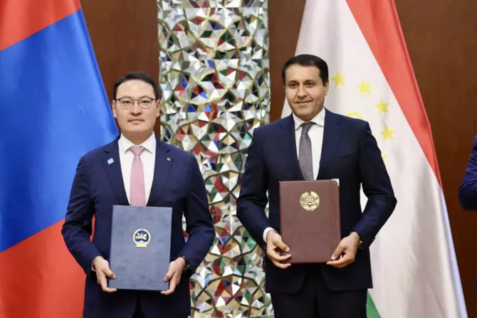 Latest News & Breaking Stories | Stay Updated with Caspianpost.com - Mongolia and Tajikistan Sign Agreements on Relations and Cooperation