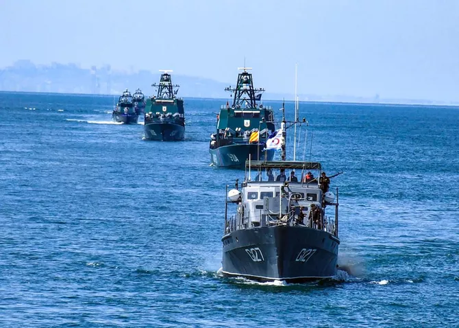 Azerbaijan Navy Holds Live-Fire Tactical Drill - VIDEO