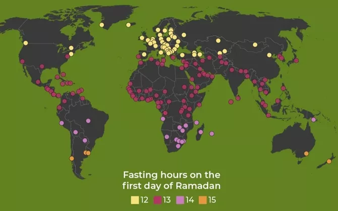 Latest News & Breaking Stories | Stay Updated with Caspianpost.com - Ramadan 2026 Shows Stark Fasting Time Differences