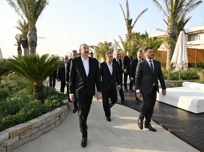 President of Azerbaijan and Chairman of Halk Maslahaty of Turkmenistan visited Sea Breeze Resort