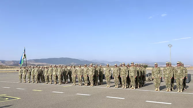 Uzbekistan's Military Personnel Arrive in Azerbaijan for Joint Military Drills - VIDEO