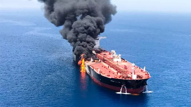 Iran’s IRGC Strikes Oil Tanker in Strait of Hormuz