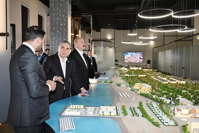 President of Azerbaijan and Chairman of Halk Maslahaty of Turkmenistan visited Sea Breeze Resort