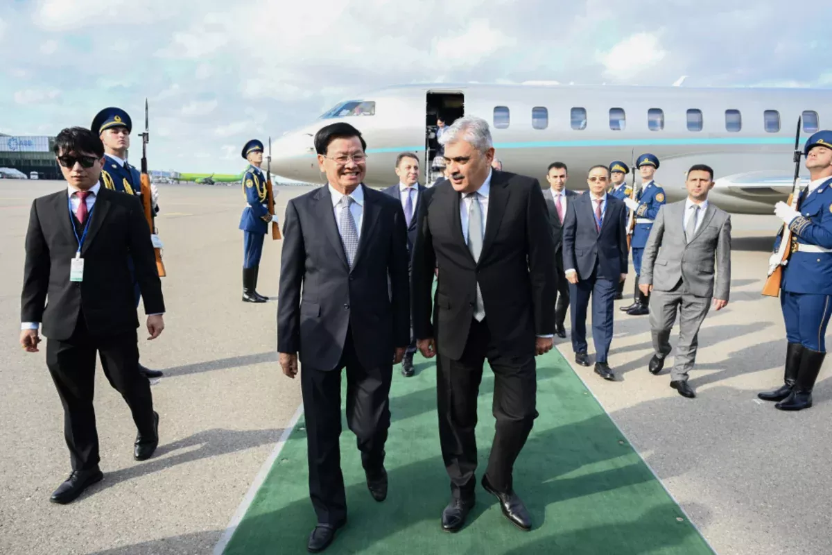 Laos President Arrives in Azerbaijan for Official Visit