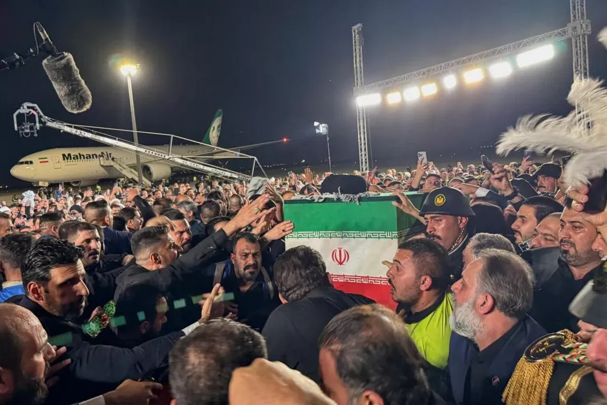 Body of Iran's Ali Khamenei Arrives in Iraq Ahead of Procession