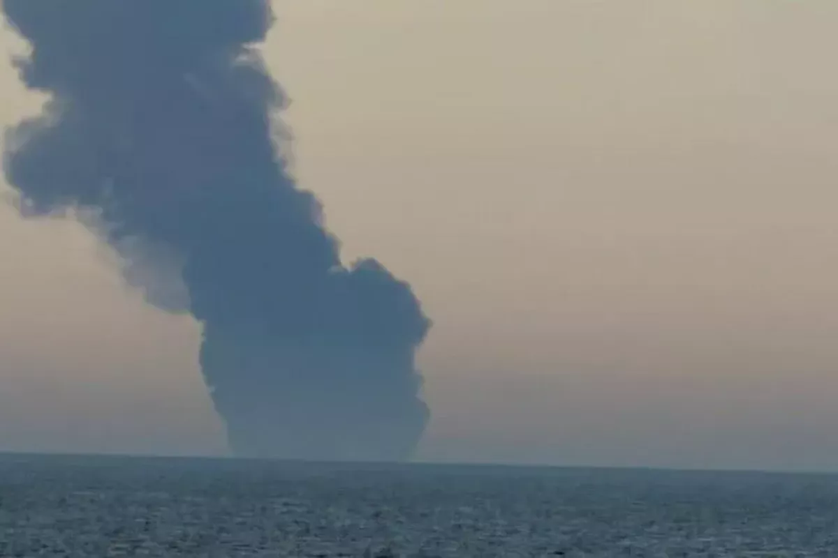 Tanker Catches Fire Near Russia’s Sochi - VIDEO