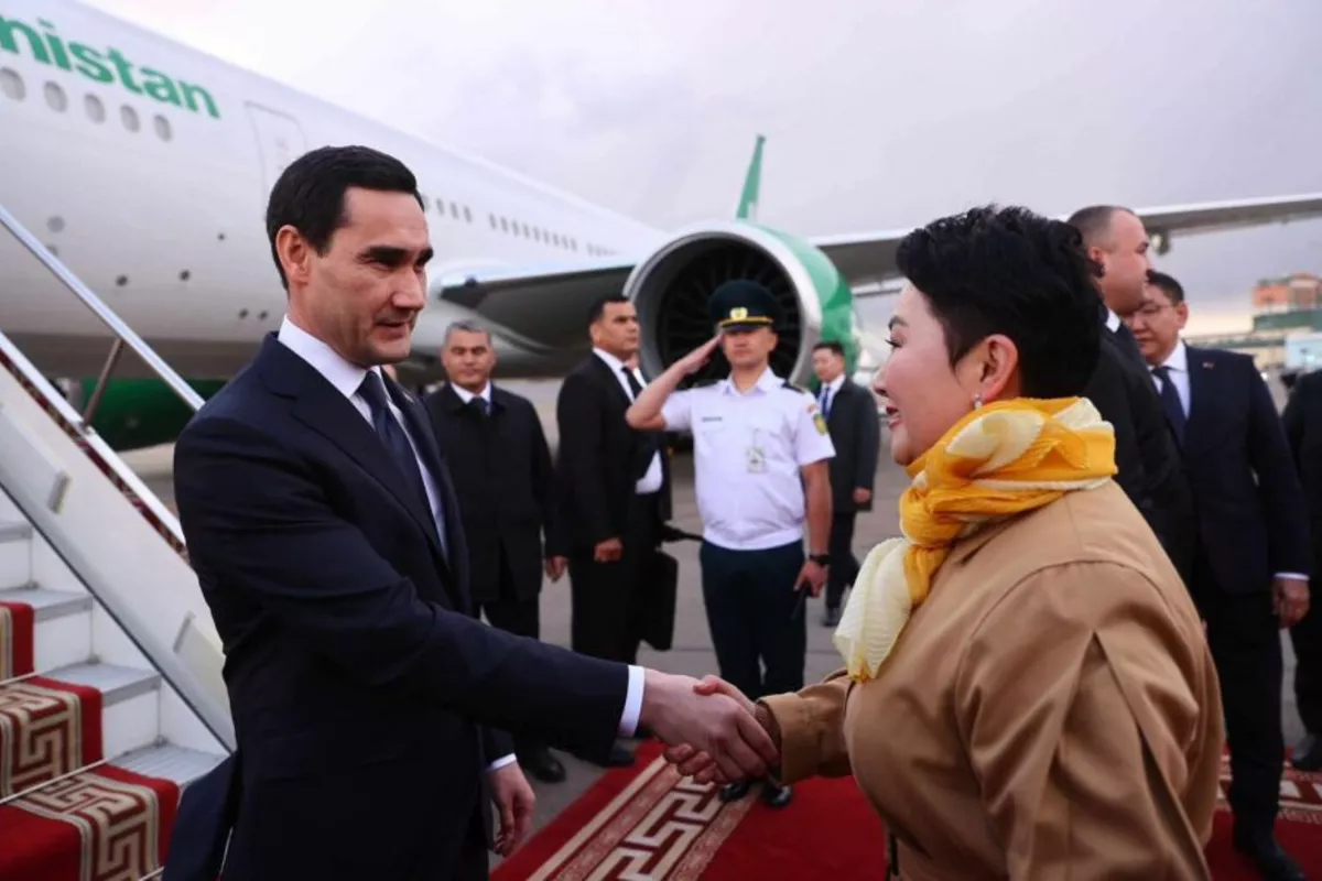 President of Turkmenistan Arrives in Mongolia for a State Visit