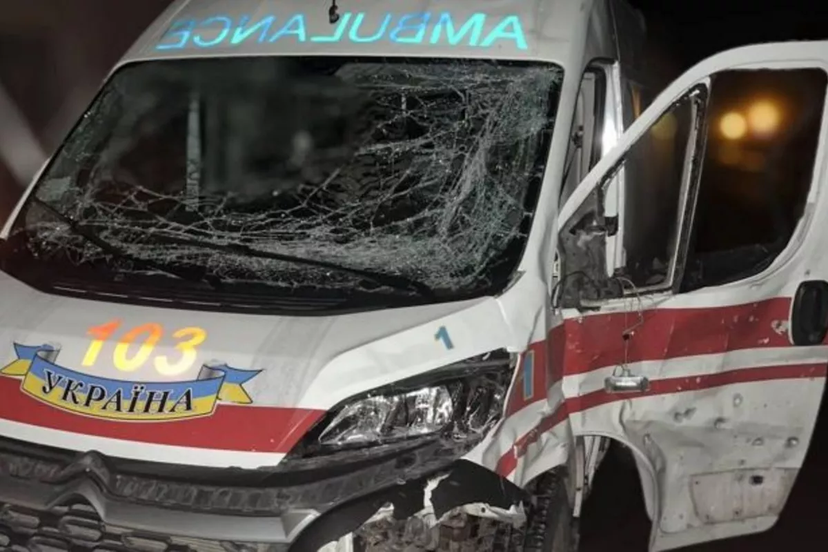 Russian Drone Hits Ambulance in Ukraine's Sumy