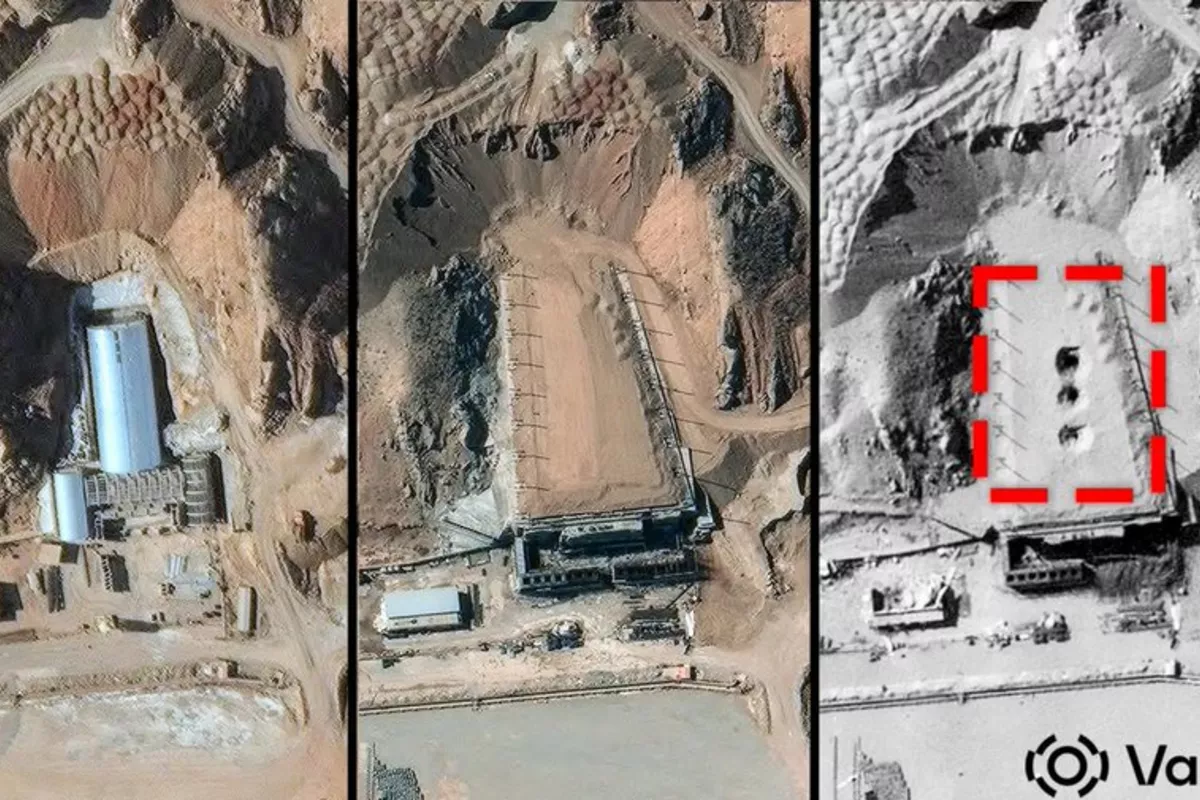 Satellite Images Reveal Three Large Craters at Iran's Nuclear Site