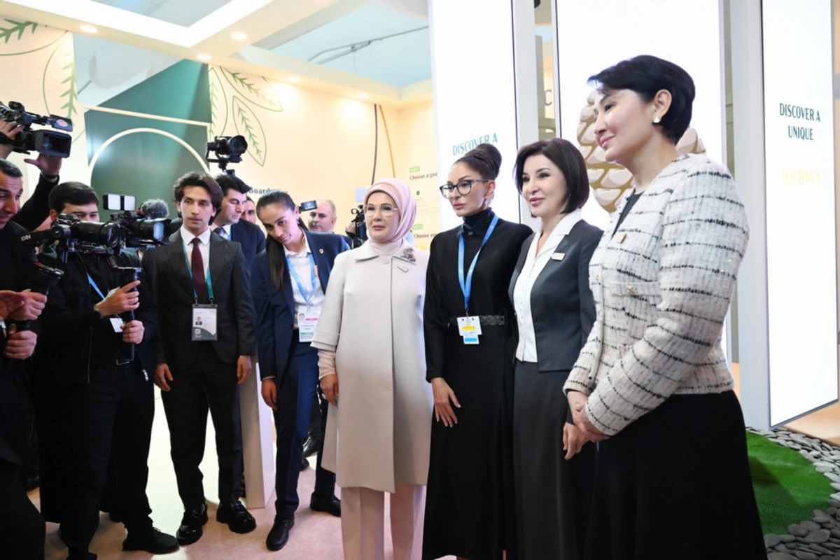 First Ladies of Azerbaijan, Kyrgyzstan, Turkey, and Uzbekistan Join COP29 Youth Conference