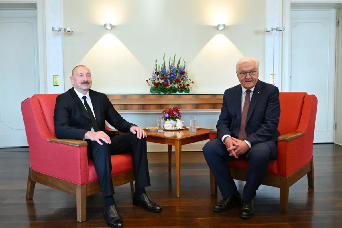 Azerbaijani, German Presidents Hold One-on-One Talks