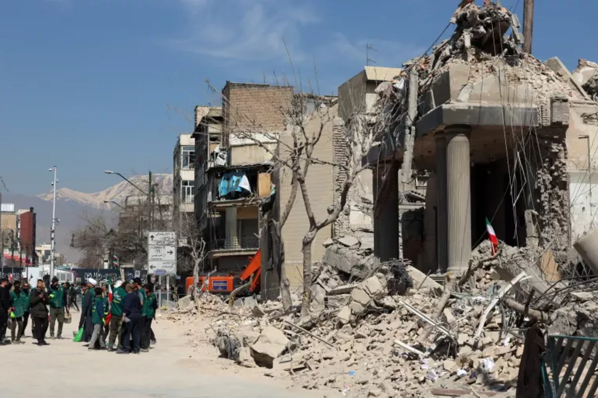 Strikes Leave Tehran Police Station in Ruins - PHOTOS