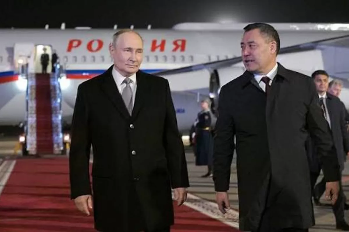 Putin Arrives in Kyrgyzstan for State Visit and SCO Summit