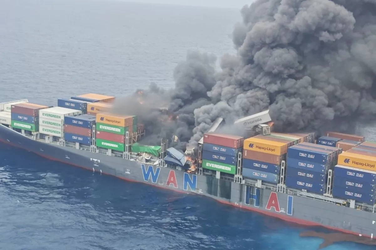 Cargo Vessel Catches Fire North of Dubai: UKMTO