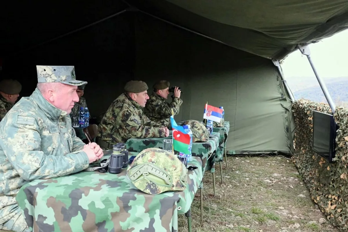 Azerbaijani and Serbian Artillery Units Conduct Joint Tactical Exercise