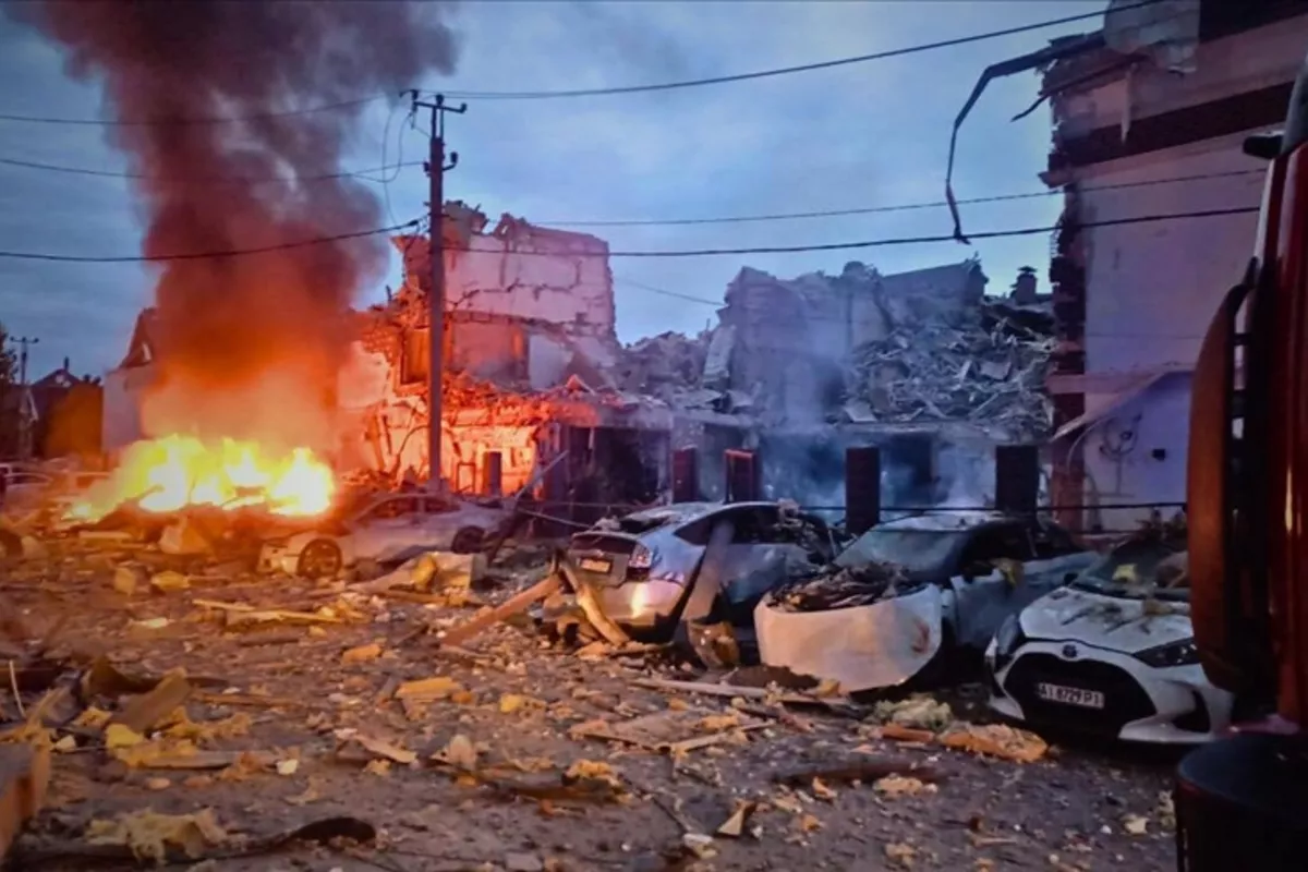 Mass Russian Airstrike Hits Ukraine; More Than 70 Injured