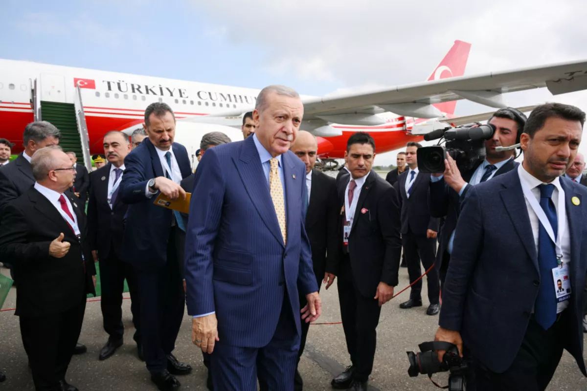 President Recep Tayyip Erdoğan Arrives in Azerbaijan