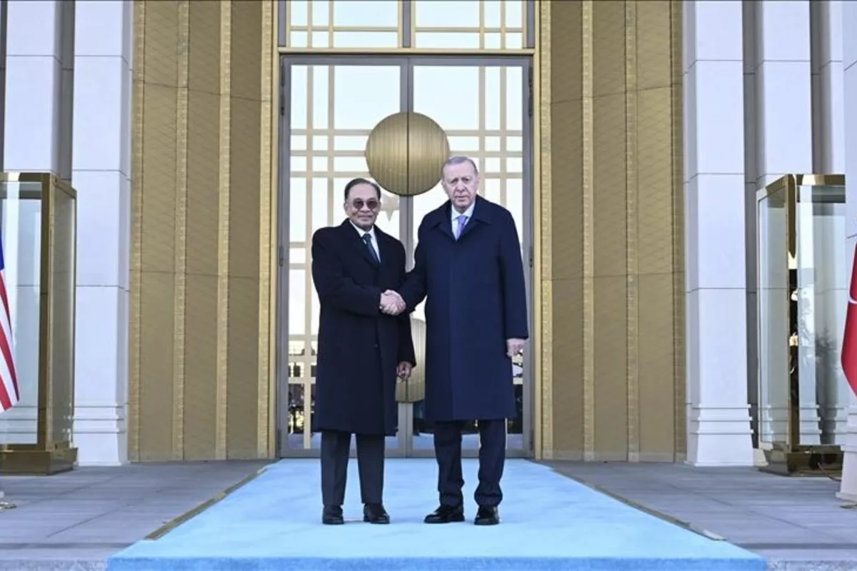 Türkiye's Erdogan Welcomes Malaysian PM in Ankara