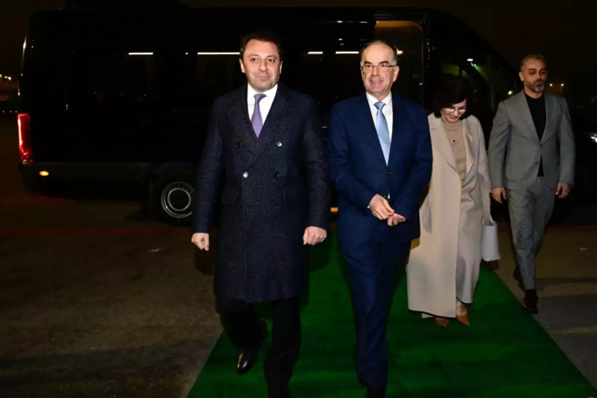 Albania's President Arrives in Azerbaijan