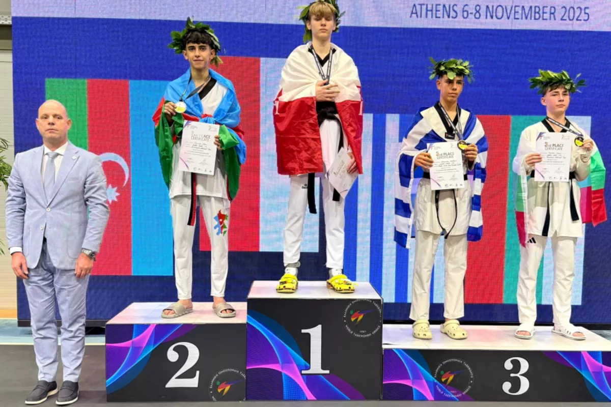 Azerbaijani Taekwondo Fighter Wins Silver at 2025 European Cadet Championships