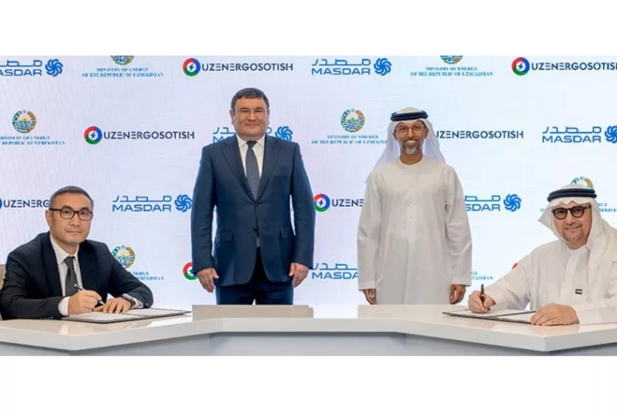 UAE's Masdar Signs Major Agreement to Boost Uzbekistan’s Renewable Energy Storage