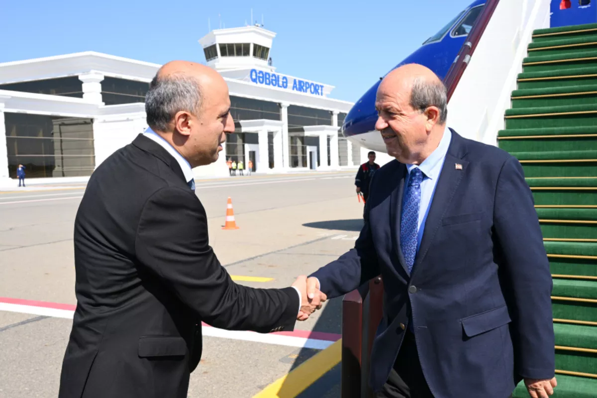 President of Turkish Republic of Northern Cyprus Arrives in Azerbaijan