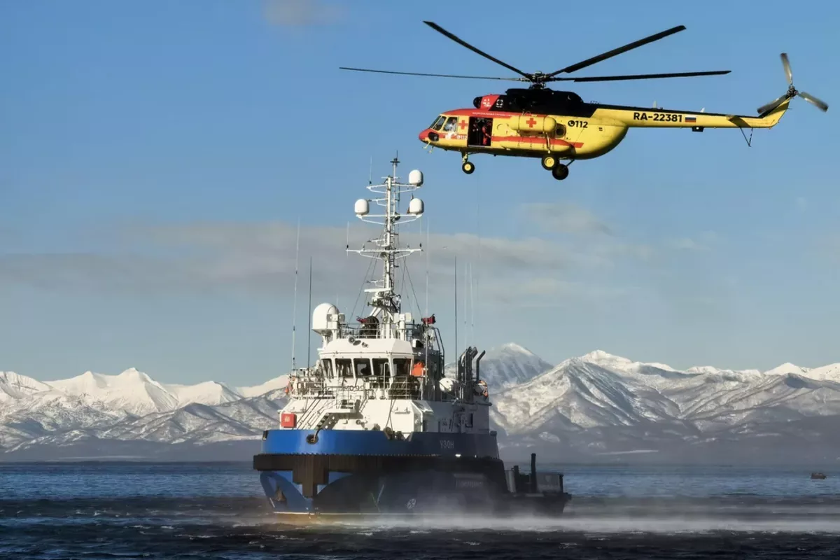 Four Missing After Russian Vessel Catches Fire Off Kamchatka