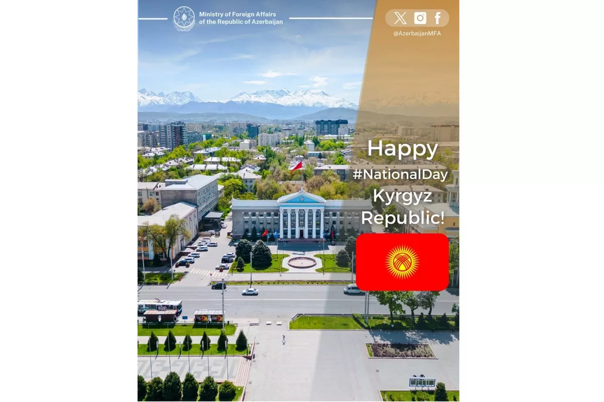 Azerbaijani MFA Congratulates Kyrgyzstan on Independence Day