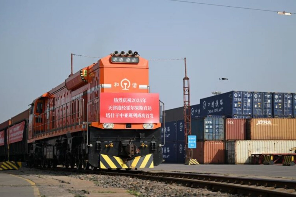 Central Asia Rail Freight Service Launches from Tianjin