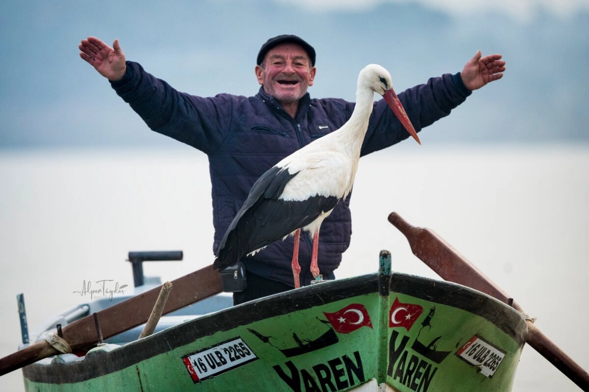 Beyond Borders: The Enduring Friendship of a Fisherman and a Stork Named Yaren