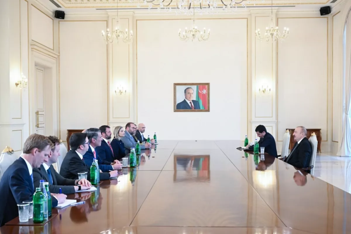 Azerbaijan’s President Aliyev Receives US Delegation