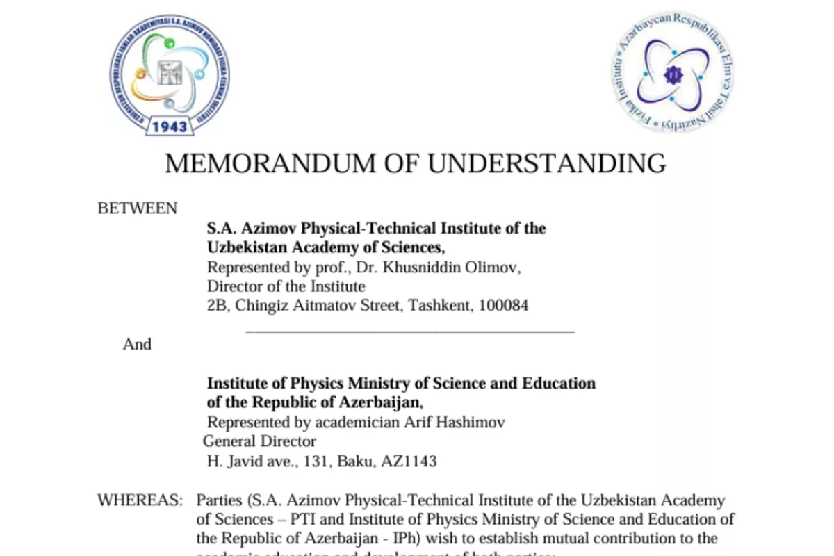 Azerbaijan, Uzbekistan Launch Scientific Cooperation