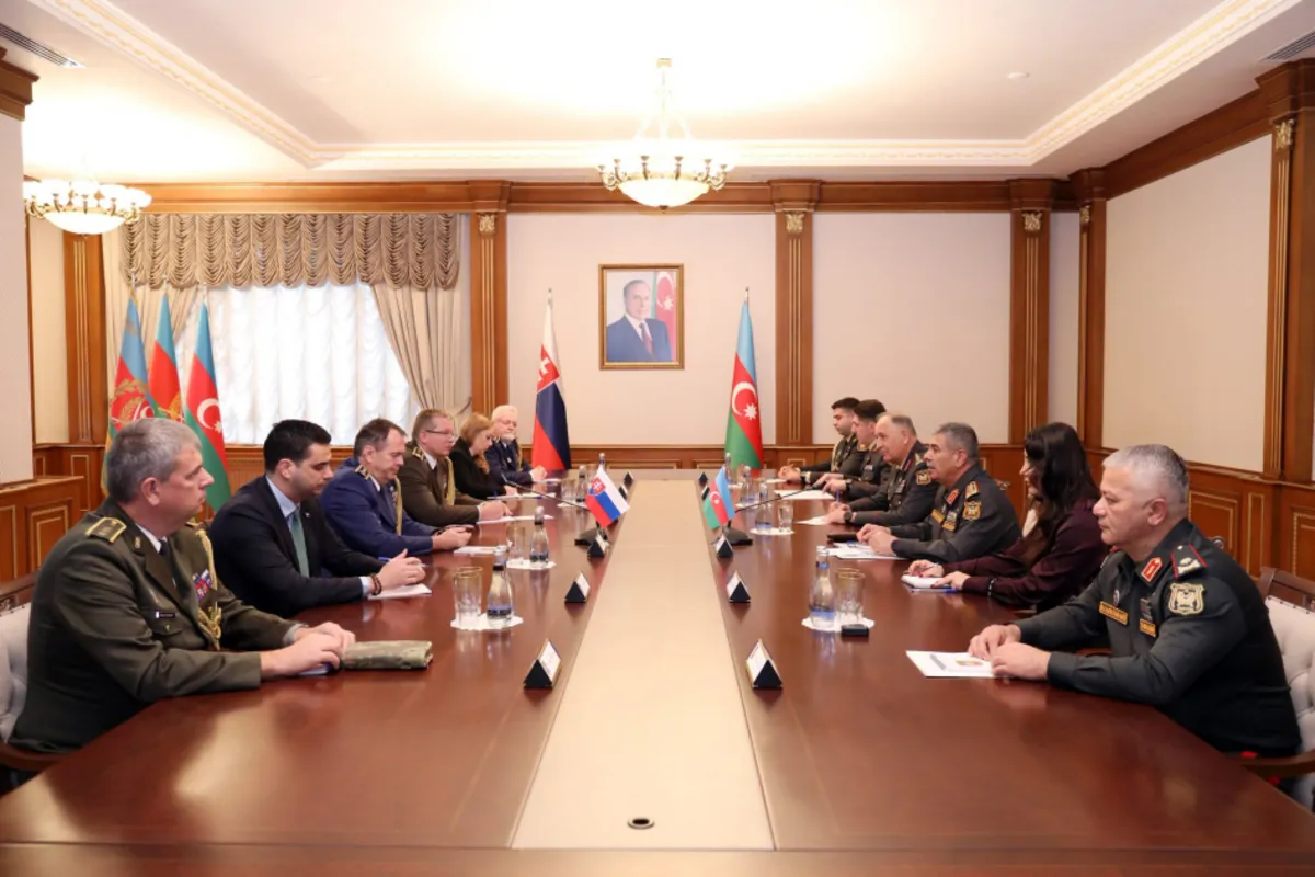 Azerbaijan, Slovakia Seek to Expand Military Cooperation