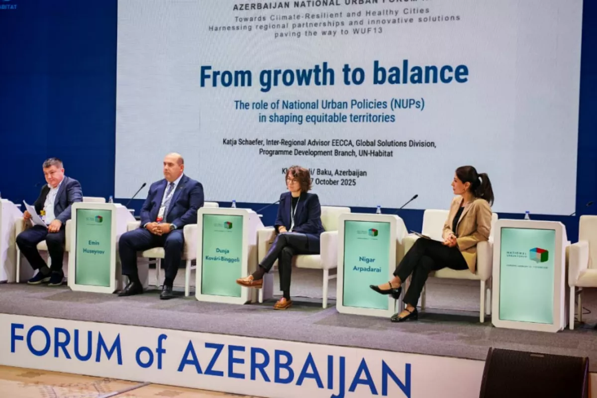 Third Azerbaijan National Urban Forum Underway with Panel Discussions